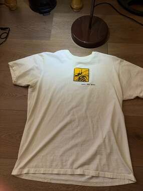 Guerilla Beekeepers Save The Bees Graphic T-Shirt Organic Cotton Large